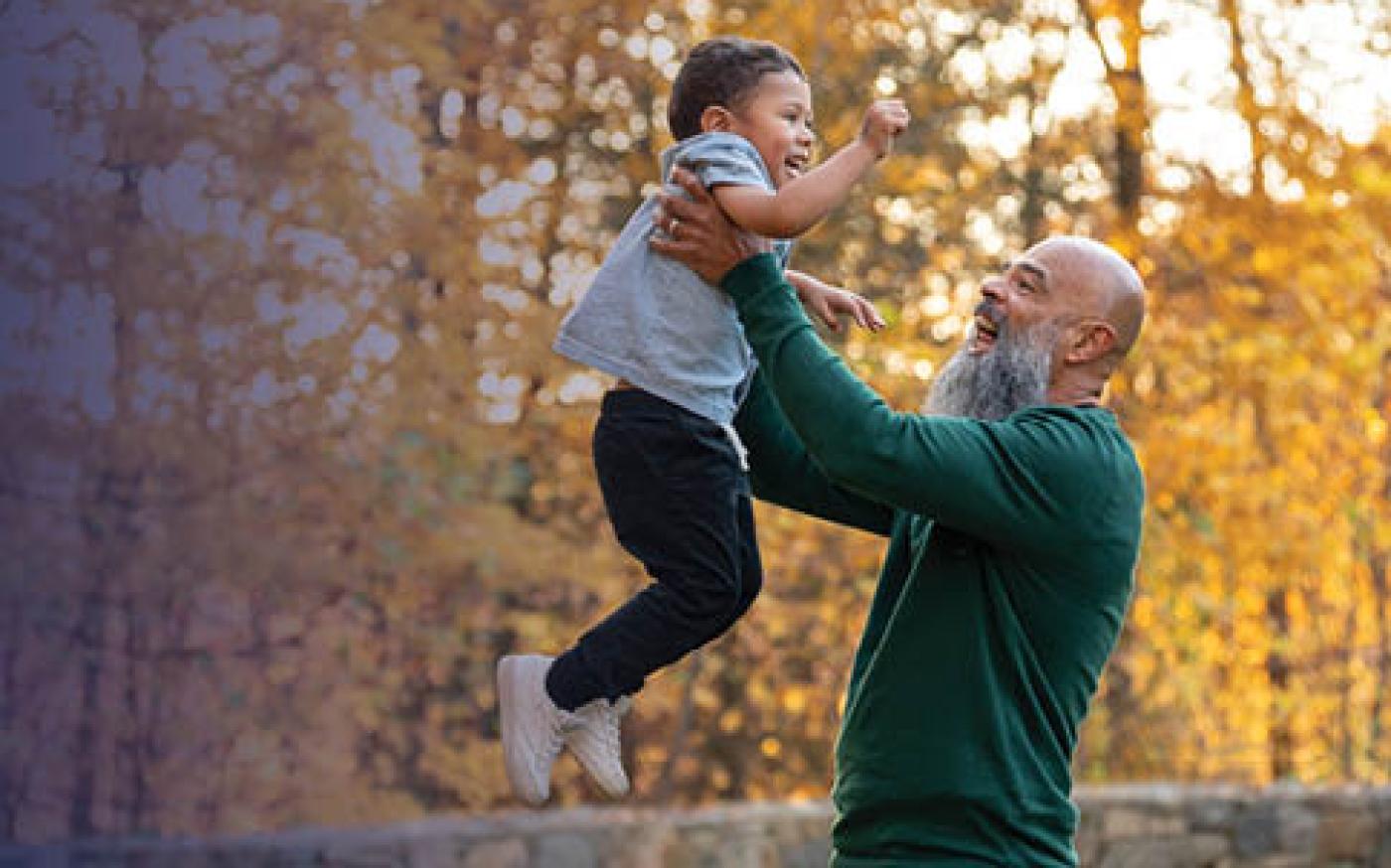 Grandfather and grandson